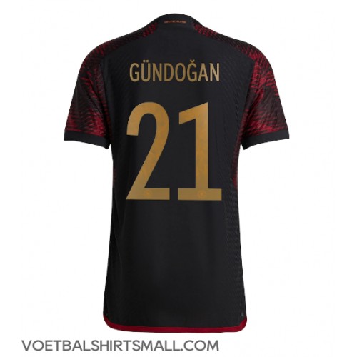 Duitsland Ilkay Gundogan #21 Voetbalkleding Uitshirt WK 2022 Korte Mouwen